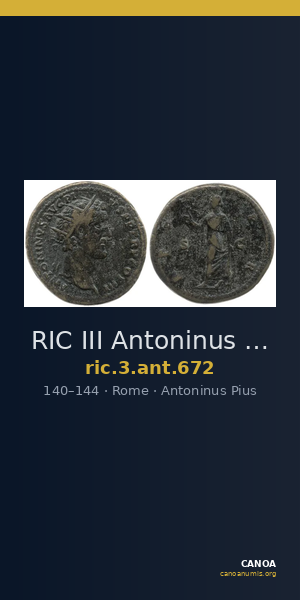 RIC III Antoninus Pius 672 — CANOA