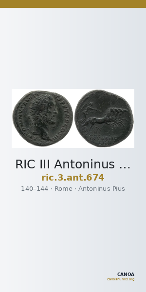 RIC III Antoninus Pius 674 — CANOA