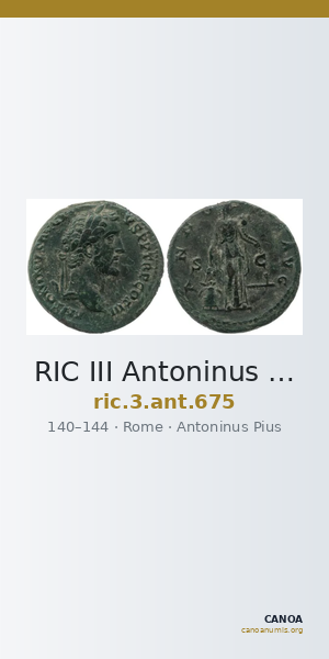 RIC III Antoninus Pius 675 — CANOA
