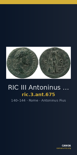 RIC III Antoninus Pius 675 — CANOA