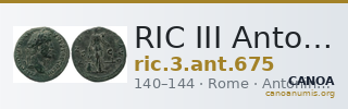 RIC III Antoninus Pius 675 — CANOA