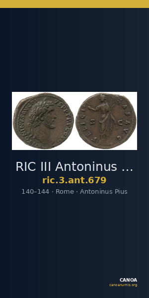 RIC III Antoninus Pius 679 — CANOA
