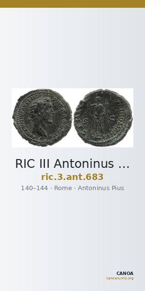 RIC III Antoninus Pius 683 — CANOA