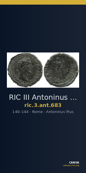 RIC III Antoninus Pius 683 — CANOA