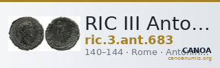 RIC III Antoninus Pius 683 — CANOA