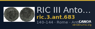 RIC III Antoninus Pius 683 — CANOA