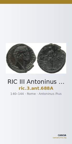 RIC III Antoninus Pius 688A — CANOA