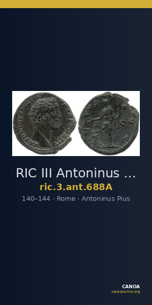 RIC III Antoninus Pius 688A — CANOA