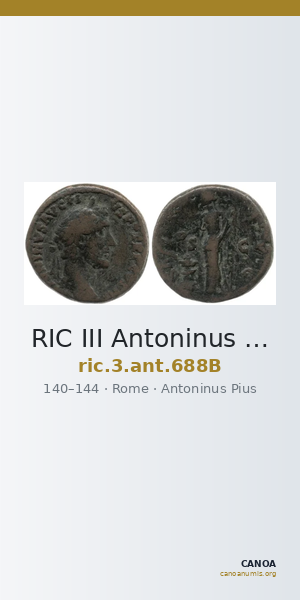 RIC III Antoninus Pius 688B — CANOA