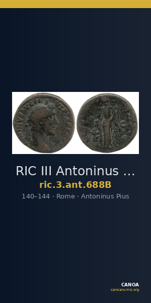 RIC III Antoninus Pius 688B — CANOA