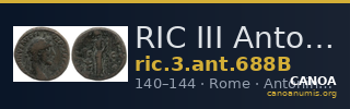 RIC III Antoninus Pius 688B — CANOA