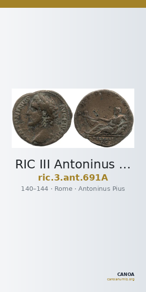 RIC III Antoninus Pius 691A — CANOA