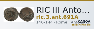 RIC III Antoninus Pius 691A — CANOA