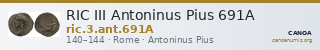 RIC III Antoninus Pius 691A — CANOA