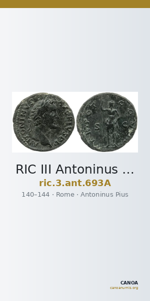 RIC III Antoninus Pius 693A — CANOA