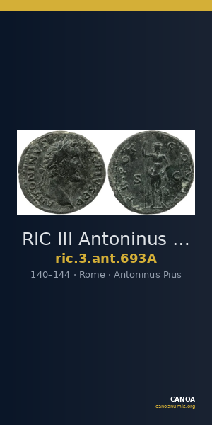 RIC III Antoninus Pius 693A — CANOA
