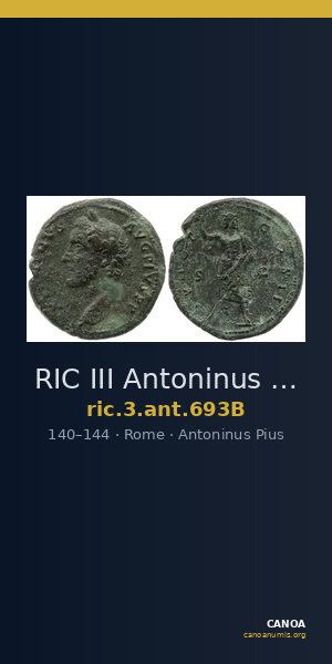 RIC III Antoninus Pius 693B — CANOA