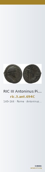 RIC III Antoninus Pius 694C — CANOA