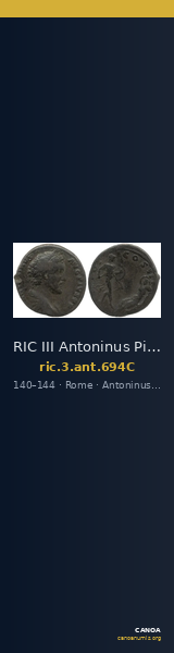 RIC III Antoninus Pius 694C — CANOA