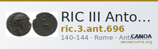 RIC III Antoninus Pius 696 — CANOA