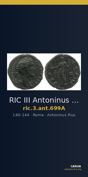 RIC III Antoninus Pius 699A — CANOA