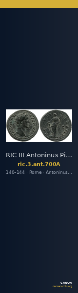 RIC III Antoninus Pius 700A — CANOA