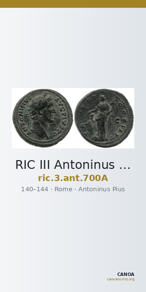 RIC III Antoninus Pius 700A — CANOA