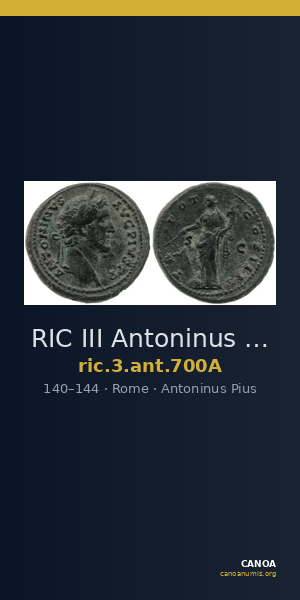 RIC III Antoninus Pius 700A — CANOA