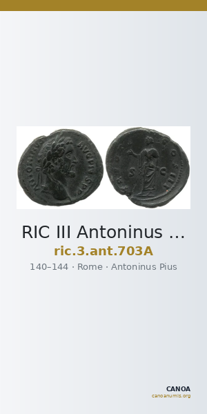 RIC III Antoninus Pius 703A — CANOA