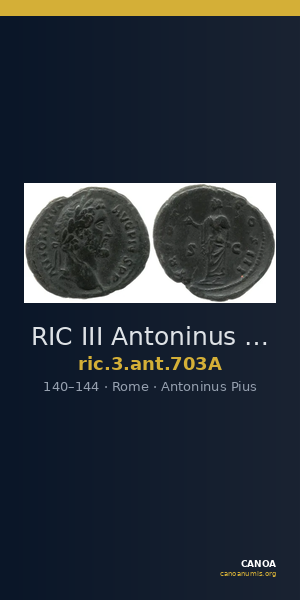 RIC III Antoninus Pius 703A — CANOA
