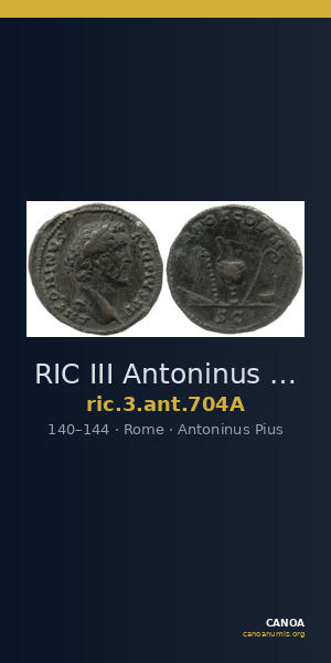 RIC III Antoninus Pius 704A — CANOA