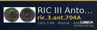 RIC III Antoninus Pius 704A — CANOA