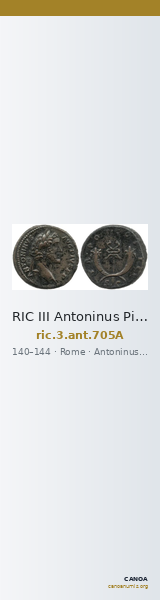RIC III Antoninus Pius 705A — CANOA