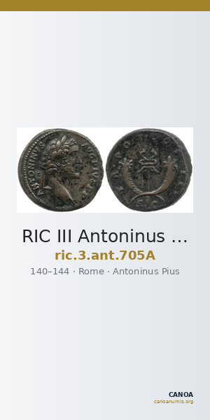 RIC III Antoninus Pius 705A — CANOA