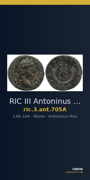 RIC III Antoninus Pius 705A — CANOA