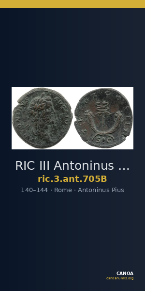 RIC III Antoninus Pius 705B — CANOA