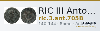 RIC III Antoninus Pius 705B — CANOA