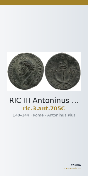 RIC III Antoninus Pius 705C — CANOA