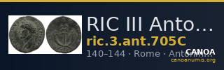 RIC III Antoninus Pius 705C — CANOA