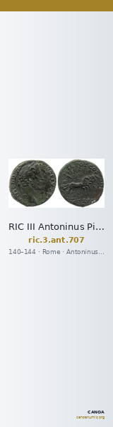 RIC III Antoninus Pius 707 — CANOA
