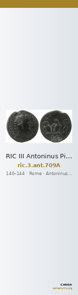 RIC III Antoninus Pius 709A — CANOA