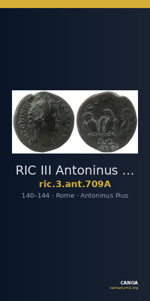 RIC III Antoninus Pius 709A — CANOA