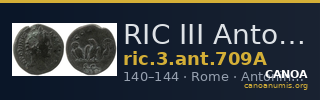 RIC III Antoninus Pius 709A — CANOA