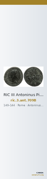 RIC III Antoninus Pius 709B — CANOA