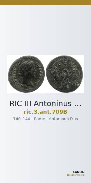 RIC III Antoninus Pius 709B — CANOA