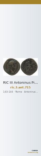 RIC III Antoninus Pius 715 — CANOA