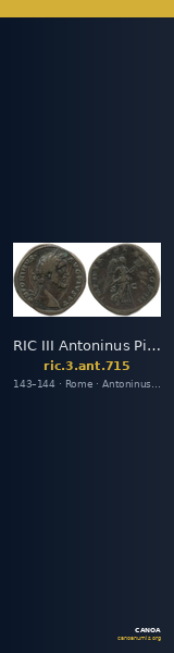 RIC III Antoninus Pius 715 — CANOA
