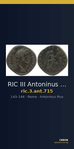RIC III Antoninus Pius 715 — CANOA
