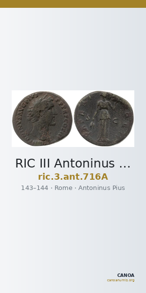 RIC III Antoninus Pius 716A — CANOA