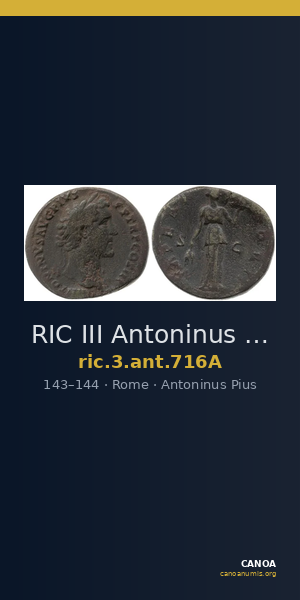 RIC III Antoninus Pius 716A — CANOA